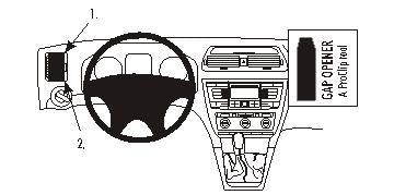 Brodit ProClip 803807 voor Skoda Octavia II 2005-2013 - productfoto zwarte ABS montagebasis