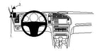 Brodit ProClip 804060 voor Saab 9-3 2003-2011 - productfoto zwarte ABS montagebasis