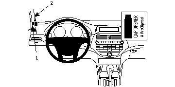Brodit ProClip 804099 voor Honda Accord 2008 - productfoto zwarte ABS montagebasis