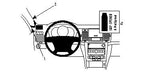 Brodit ProClip 804140 voor Chevrolet Epica 2007-2010 - productfoto zwarte ABS montagebasis