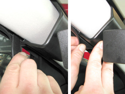 Brodit ProClip 804171 voor Nissan Qashqai +2 2009-2013 en Nissan Qashqai 2007-2013 - ProClip geplaatst in het voertuig