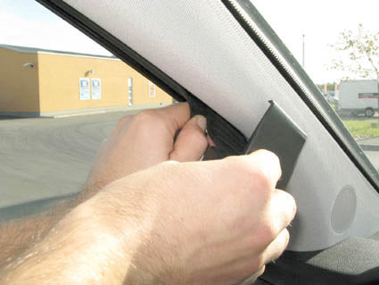 Brodit ProClip 804225 voor Mercedes Benz B-Class 2005-2011 - ProClip geplaatst in het voertuig