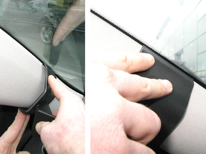 Brodit ProClip 804284 voor Renault Mégane III 2009-2016 en Renault Fluence 2010-2015 - detail van dashboardmontage