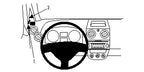 Brodit ProClip 804300 voor Mitsubishi Colt 2009-2014 - productfoto zwarte ABS montagebasis