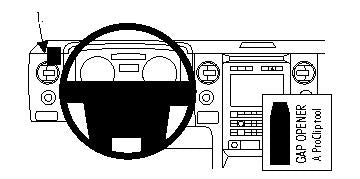 Brodit ProClip 804309 voor Ford F-Series 150 2009-2014 en Lincoln Mark LT 2010-2015 - productfoto zwarte ABS montagebasis