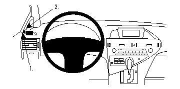 Brodit ProClip 804323 voor Lexus RX Series 2010-2015 - productfoto zwarte ABS montagebasis