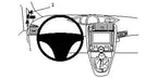 Brodit ProClip 804340 voor Toyota Verso 2009-2019 - productfoto zwarte ABS montagebasis