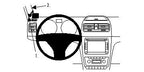 Brodit ProClip 804395 voor Skoda Yeti 2010-2017 - productfoto zwarte ABS montagebasis