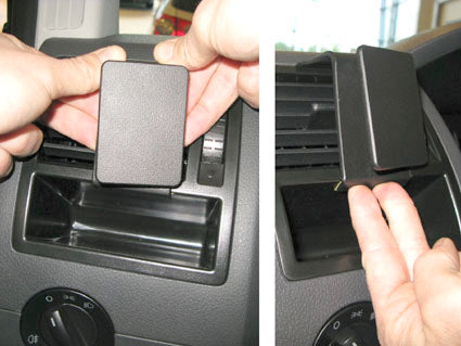 Brodit ProClip 804433 voor Volkswagen T5 Transporter/Pickup 2010-2015 en Volkswagen Caravelle 2010-2015 - detail van dashboardmontage