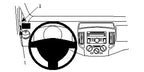 Brodit ProClip 804464 voor Nissan NV200 2010-2014, Nissan NV200 2015-2023 e.a. - productfoto zwarte ABS montagebasis