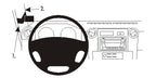 Brodit ProClip 804468 voor Toyota LandCruiser 70 2008-2017 - productfoto zwarte ABS montagebasis