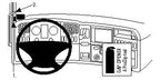 Brodit ProClip 804481 voor Scania R-series 2010-2016 en Scania G-series 2010-2018 - productfoto zwarte ABS montagebasis