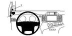 Brodit ProClip 804494 voor Toyota Sienna 2011-2014 - productfoto zwarte ABS montagebasis