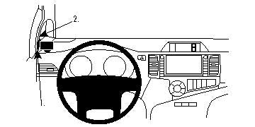 Brodit ProClip 804494 voor Toyota Sienna 2011-2014 - productfoto zwarte ABS montagebasis