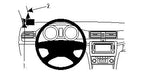 Brodit ProClip 804605 voor Skoda Superb 2009-2015 - productfoto zwarte ABS montagebasis