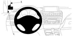 Brodit ProClip 804722 voor BMW 1-series F20, F21 2012-2017 - productfoto zwarte ABS montagebasis
