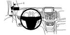 Brodit ProClip 804735 voor Opel Zafira C 2012-2019 - productfoto zwarte ABS montagebasis