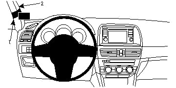 Brodit ProClip 804753 voor Mazda CX-5 2012-2017 - productfoto zwarte ABS montagebasis