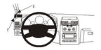 Brodit ProClip 804908 voor Volkswagen Touran 2003-2015 - productfoto zwarte ABS montagebasis