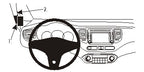 Brodit ProClip 804949 voor Kia Carens IV 2014-2020 - productfoto zwarte ABS montagebasis