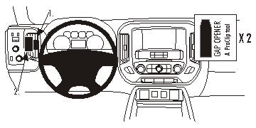 Brodit ProClip 804954 voor Chevrolet Silverado 2500/3500 Series 2015-2019, Chevrolet Silverado 1500 Series 2014-2018 e.a. - montagefoto 10