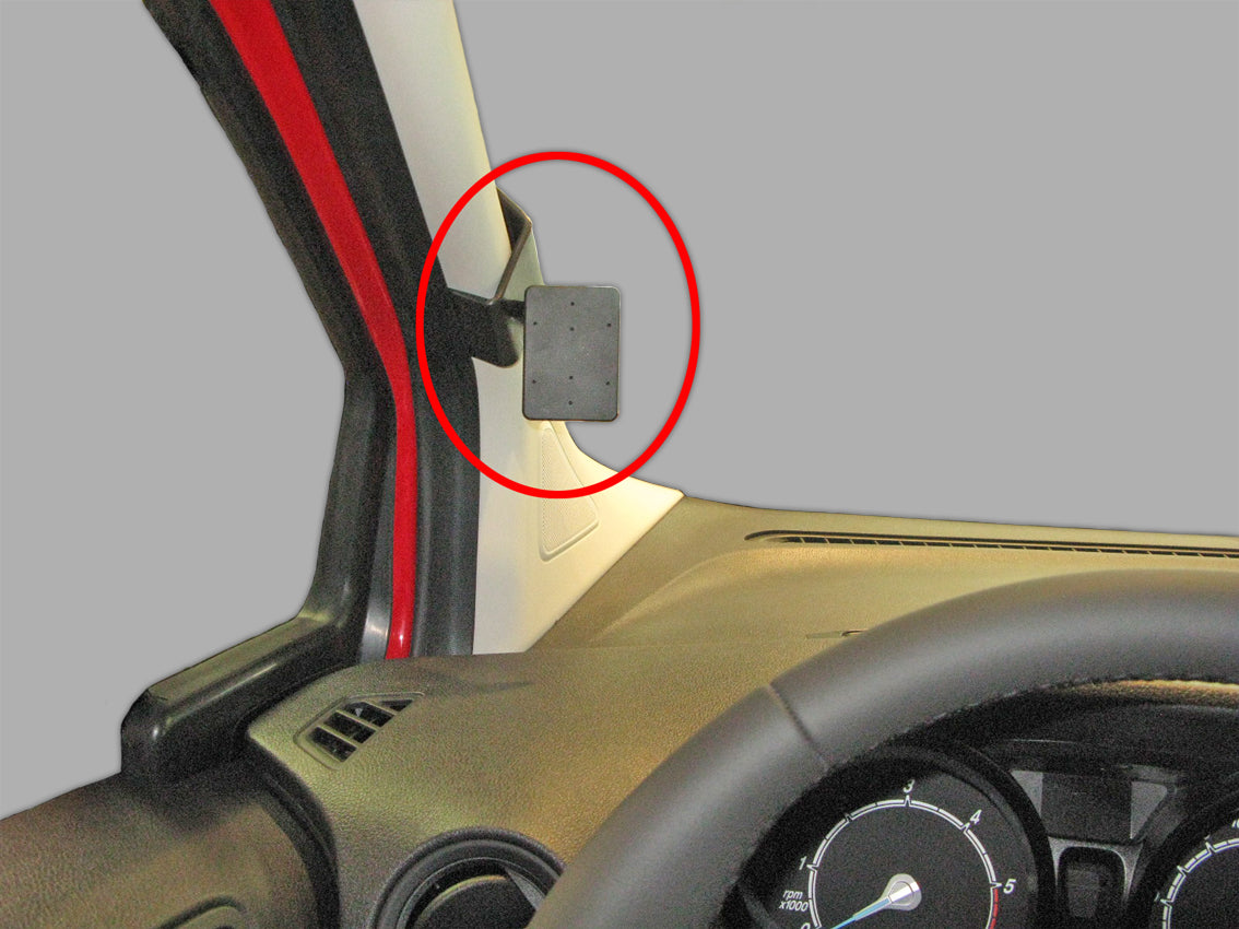 Brodit ProClip 805039 voor Ford Transit Courier 2014-2023 - productfoto zwarte ABS montagebasis