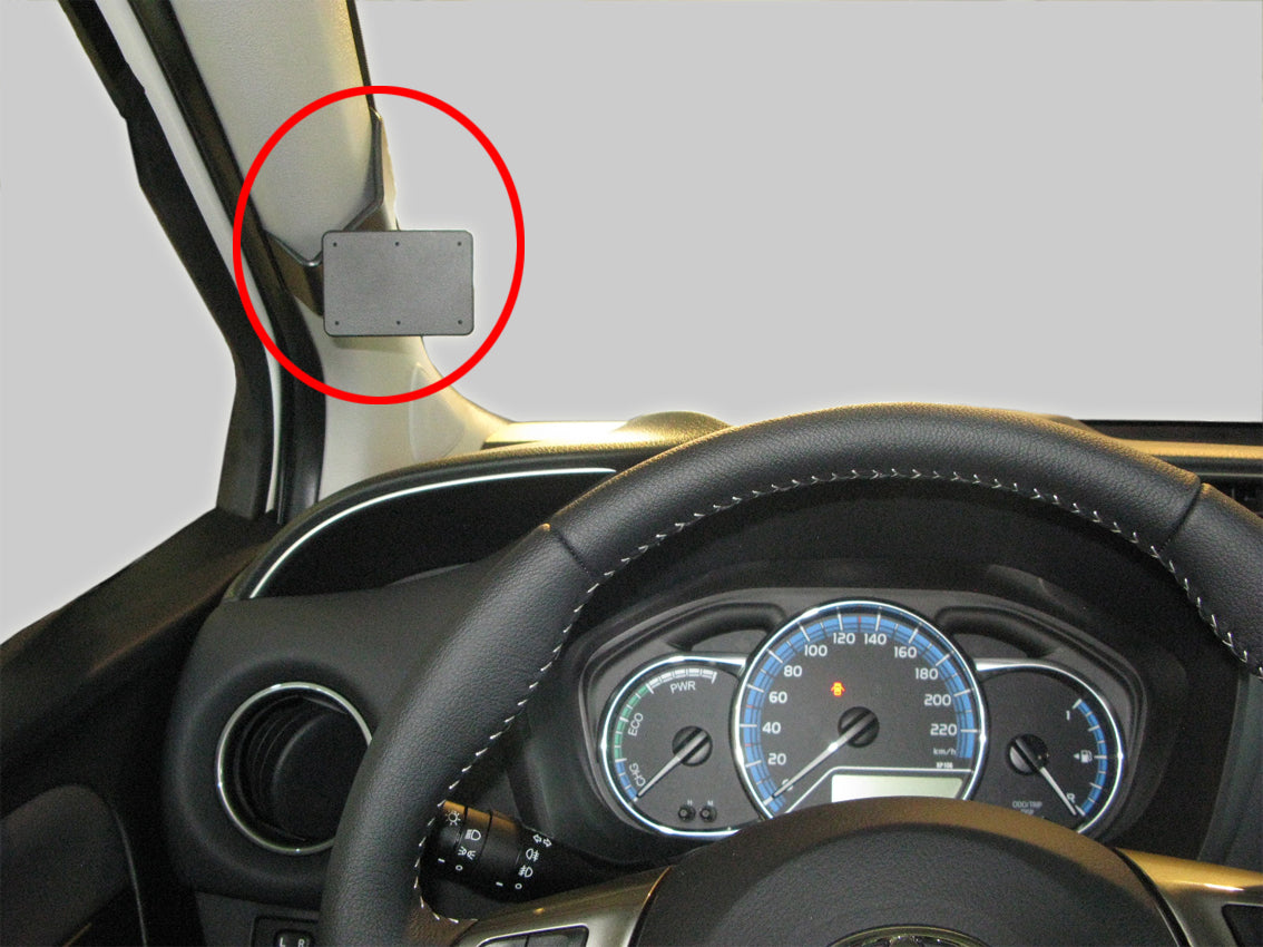 Brodit ProClip 805041 voor Toyota Yaris 2015-2020 - productfoto zwarte ABS montagebasis