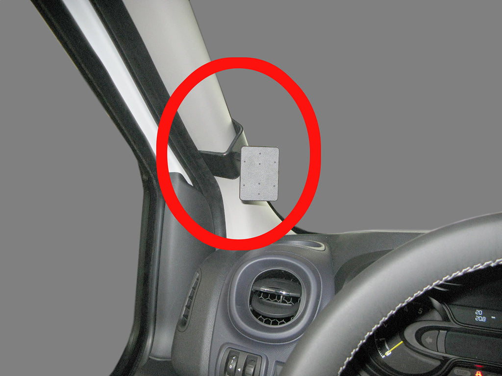 Brodit ProClip 805059 voor Fiat Talento II 2016-2021, Nissan NV300 2016-2022 e.a. - productfoto zwarte ABS montagebasis