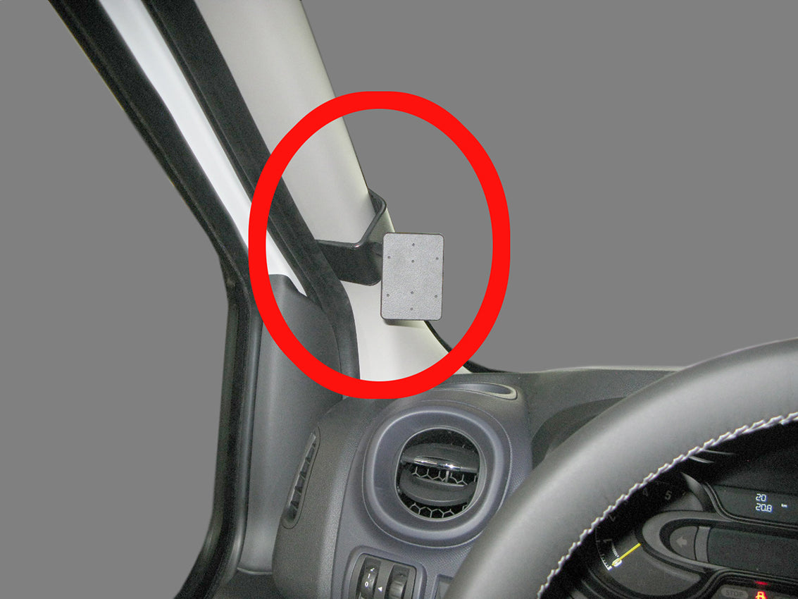 Brodit ProClip 805059 voor Fiat Talento II 2016-2021, Nissan NV300 2016-2022 e.a. - productfoto zwarte ABS montagebasis