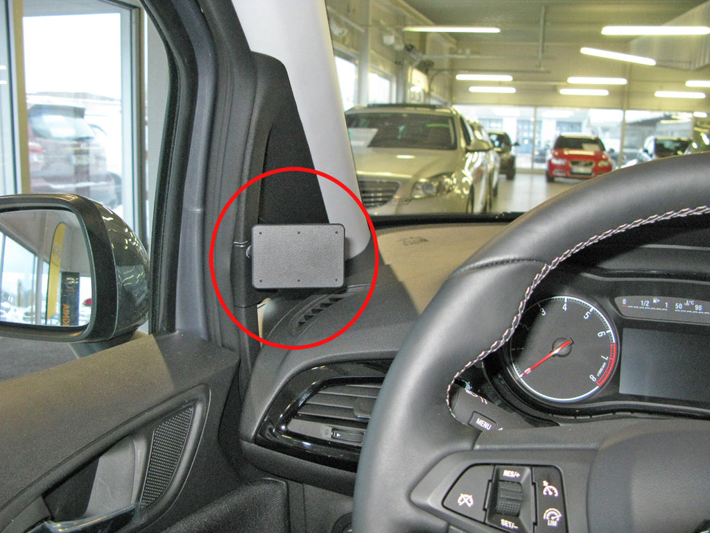 Brodit ProClip 805080 voor Opel Corsa 2015-2019 - productfoto zwarte ABS montagebasis