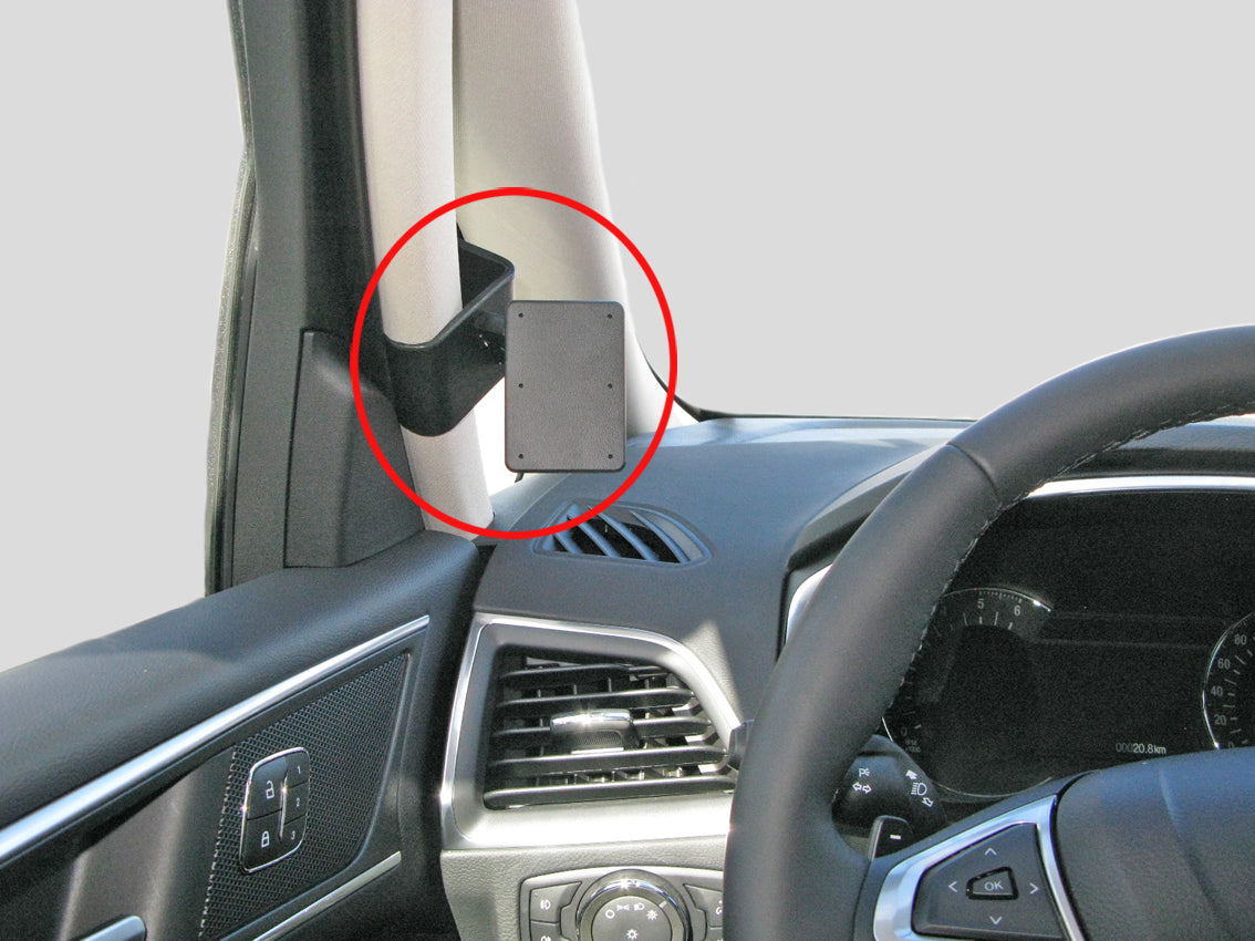 Brodit ProClip 805147 voor Ford S-Max 2016-2022 en Ford Galaxy 2016-2022 - productfoto zwarte ABS montagebasis