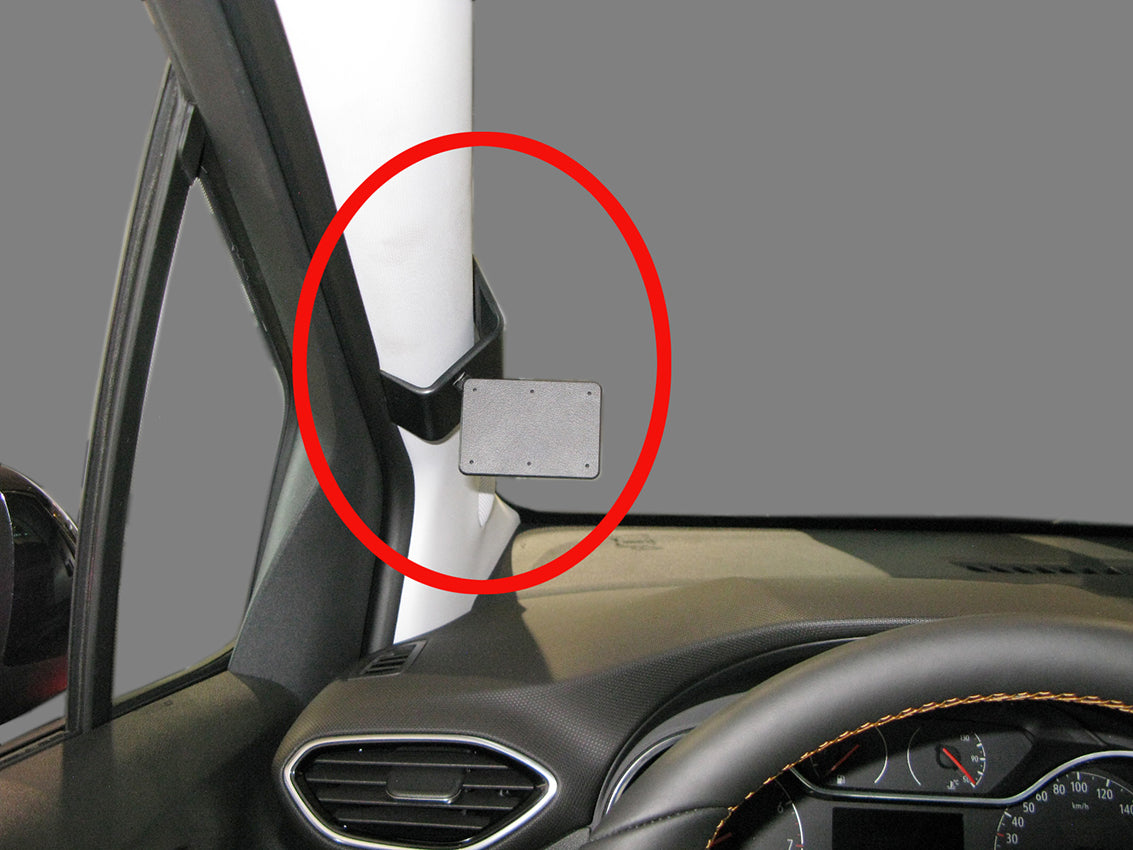 Brodit ProClip 805330 voor Opel Crossland X 2018-2021 - productfoto zwarte ABS montagebasis