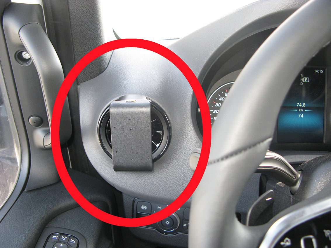 Brodit ProClip 805446 voor Mercedes Benz Sprinter 2019-2026 - productfoto zwarte ABS montagebasis