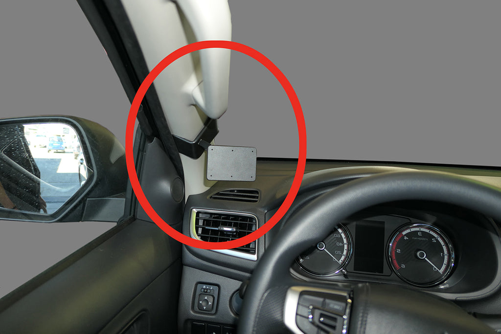 Brodit ProClip 805524 voor Mitsubishi L200 2020-2024 - productfoto zwarte ABS montagebasis