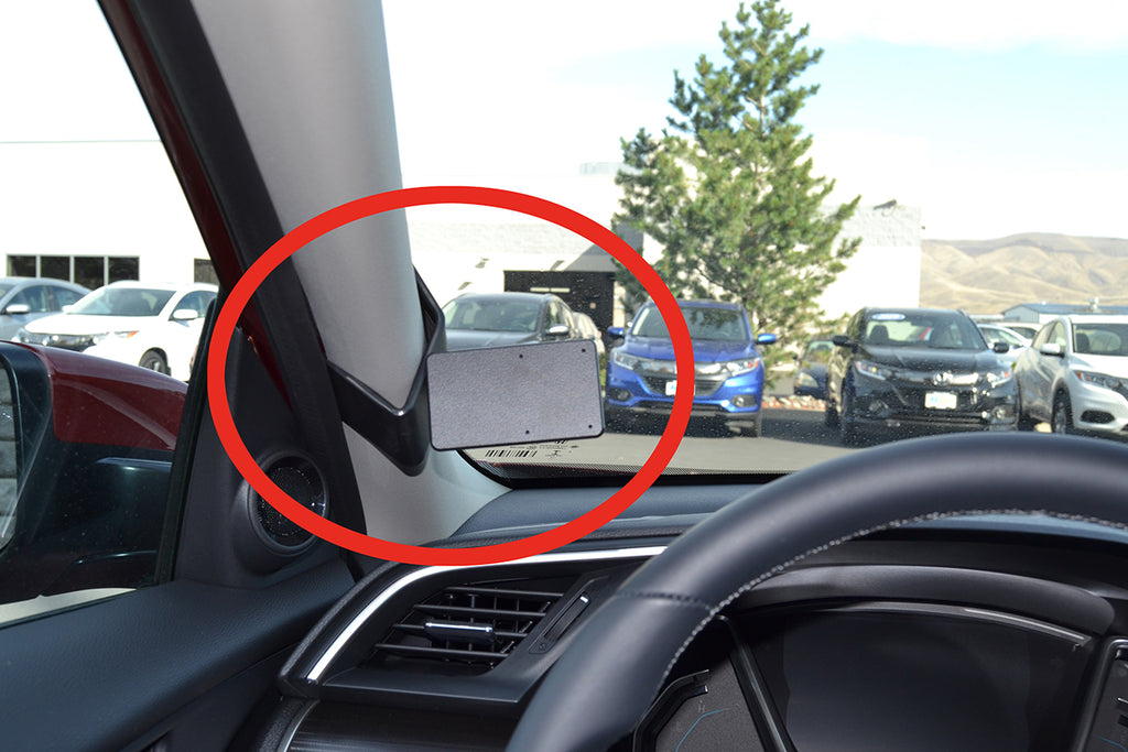 Brodit ProClip 805540 voor Honda Civic 2016-2021 en Honda Civic 2019-2021 - productfoto zwarte ABS montagebasis