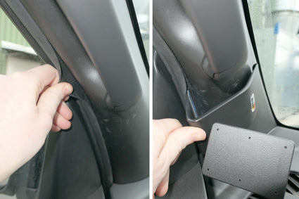 Brodit ProClip 805598 voor Isuzu D-Max 2012-2020 - montagepositie op dashboard