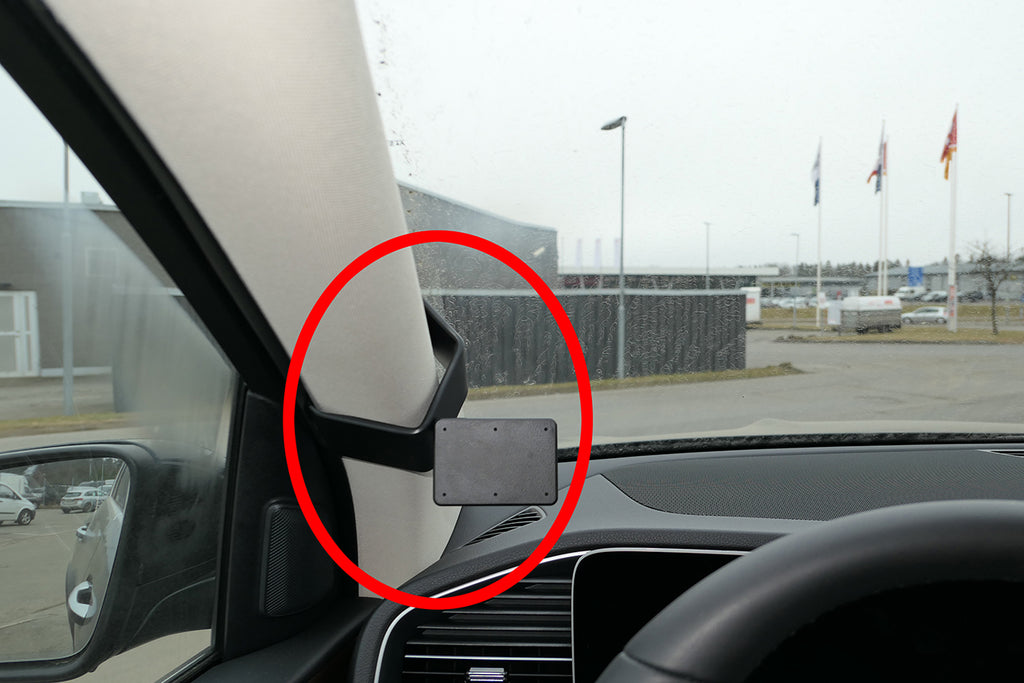 Brodit ProClip 805667 voor Mercedes Benz GLS-Class 2020-2026 en Mercedes Benz GLE-Class 2020-2026 - productfoto zwarte ABS montagebasis