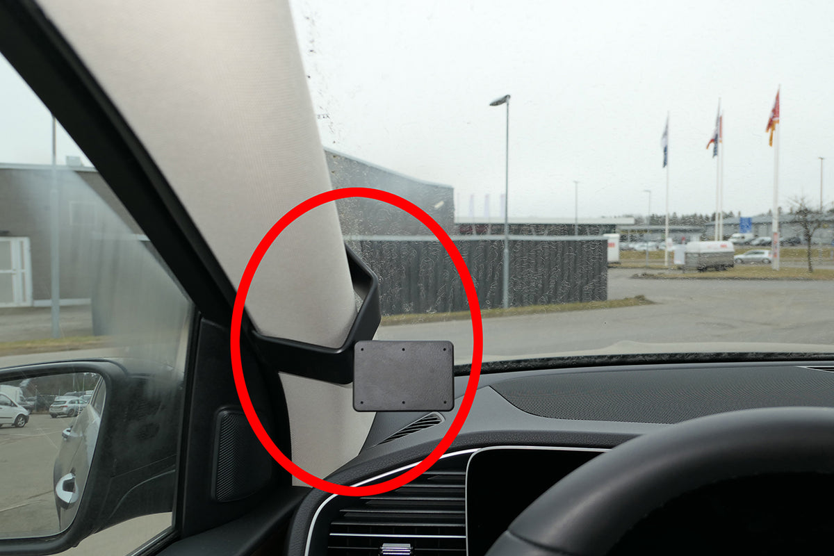 Brodit ProClip 805667 voor Mercedes Benz GLS-Class 2020-2026 en Mercedes Benz GLE-Class 2020-2026 - productfoto zwarte ABS montagebasis