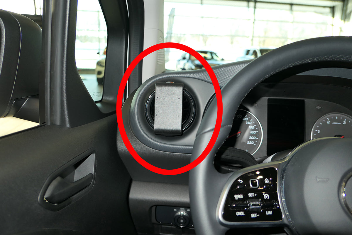 Brodit ProClip 805728 voor Mercedes Benz T-Class 2022-2026 en Mercedes Benz Citan 2022-2026 - productfoto zwarte ABS montagebasis