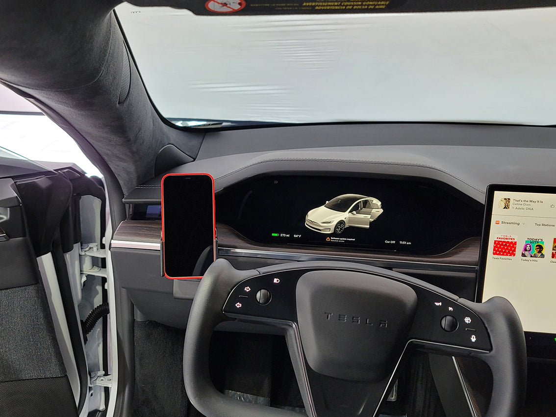 Brodit ProClip 805732 voor Tesla Model X 2021-2026 en Tesla Model S 2021-2026 - productfoto zwarte ABS montagebasis