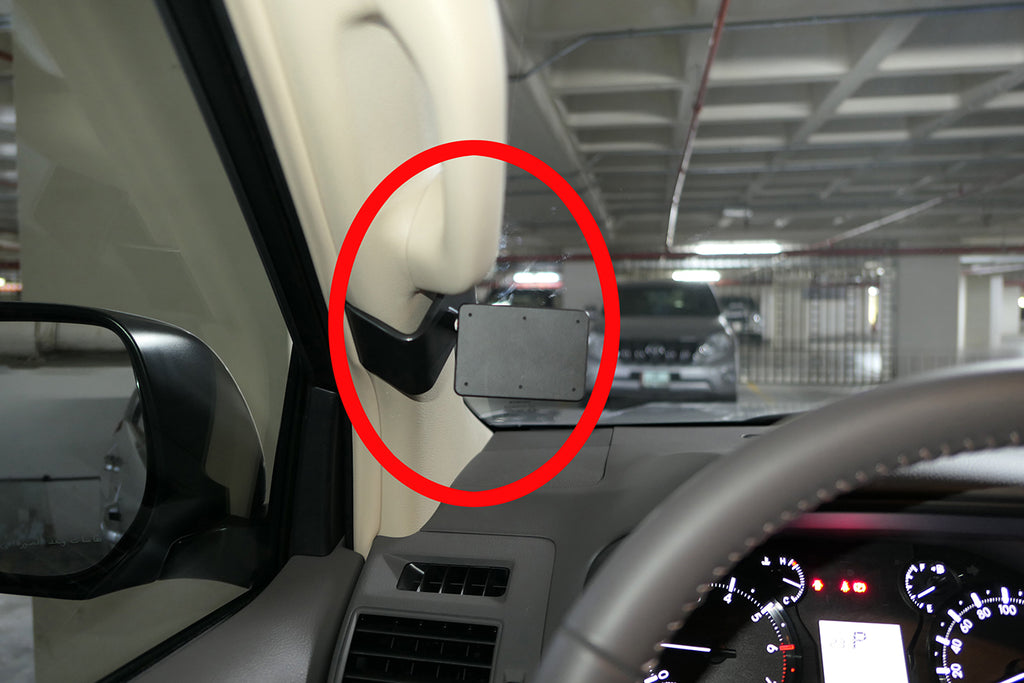 Brodit ProClip 805789 voor Toyota LandCruiser Prado 2022-2023 en Toyota LandCruiser 150 2022-2023 - productfoto zwarte ABS montagebasis