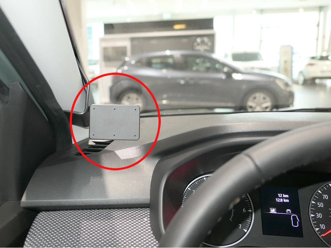 Brodit ProClip 805858 voor Dacia Sandero 2021-2025 en Dacia Jogger 2022-2025 - productfoto zwarte ABS montagebasis