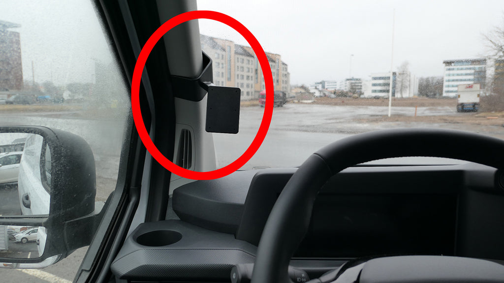 Brodit ProClip 806029 voor Ford Transit Custom 2024-2026, Ford Tourneo Custom 2024-2026 e.a. - productfoto zwarte ABS montagebasis