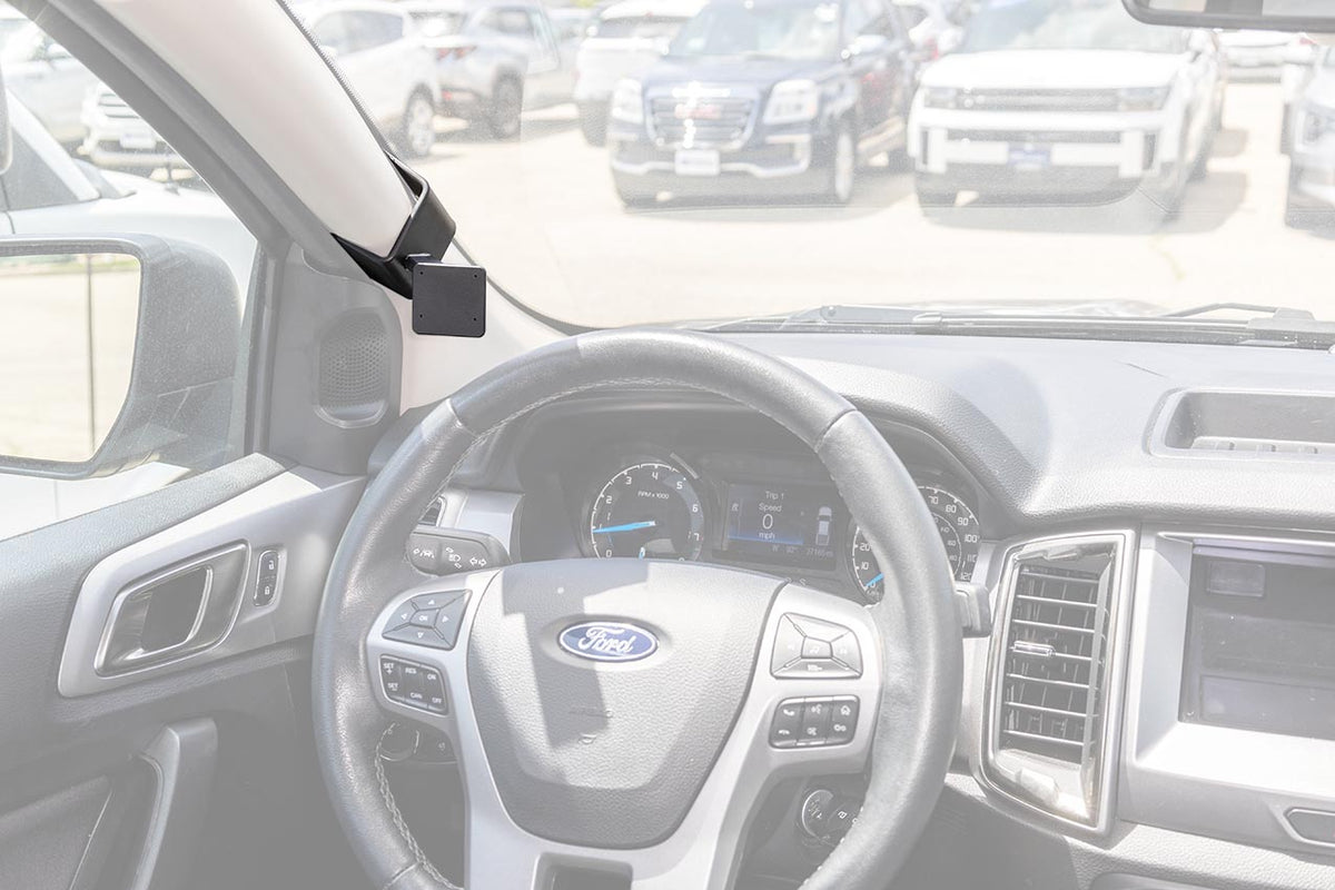 Brodit ProClip 806222 voor Ford Ranger 2019-2023 - productfoto zwarte ABS montagebasis