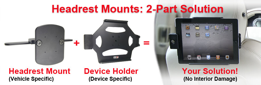 Brodit hoofdsteun mount voor Volvo XC90 | 811080 - productfoto 7