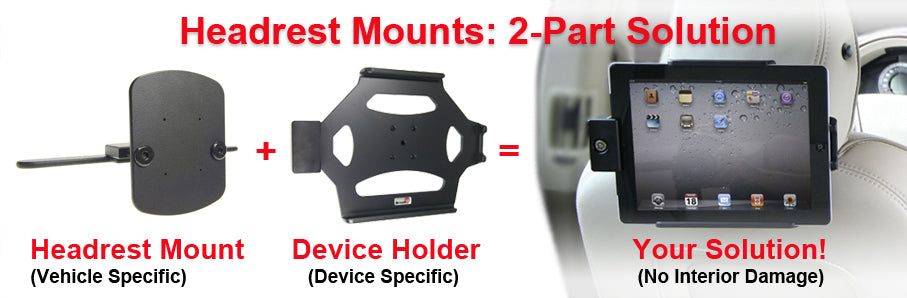 Brodit hoofdsteun mount voor Volvo V50, Volvo S40 en Volvo C70 | 81109 - productfoto 7