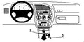 Brodit ProClip 832468 voor Peugeot 306 1993-2002 - montagepositie op dashboard