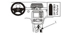 Brodit ProClip 832707 voor Mercedes Benz S-Class 2000-2002 - productfoto zwarte ABS montagebasis