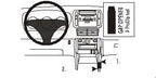 Brodit ProClip 833098 voor Honda Pilot 2003-2008 - productfoto zwarte ABS montagebasis
