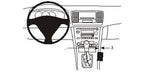 Brodit ProClip 833390 voor Subaru Outback 2004-2006 en Subaru Legacy 2004-2006 - productfoto zwarte ABS montagebasis